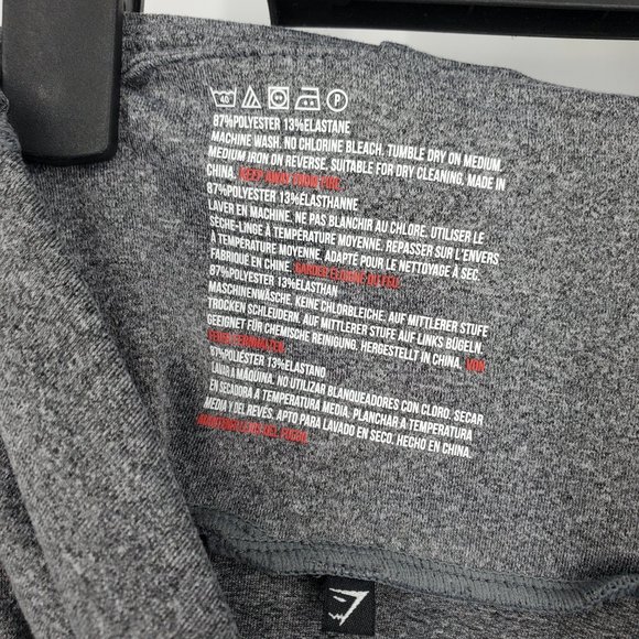 Gymshark Sculpture Dry High Waist Cropped Leggings Pockets Grey Large - Picture 9 of 10